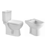 Inodoro Largo Deposito Tapa Suave Bidet 1ag Piazza Amalfi