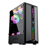 Gabinete Gamer Level Up Cassiopeia Atx Led Rgb Ventilador