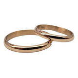 Alianzas Anillos Oro 18k Casamiento Compromiso 2.grs 