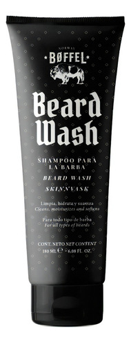 Beard Wash Shampoo Para Barba Hidratante 180ml Boffel