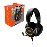 Fone De Ouvido Steelseries Arctis Nova 3 Preto Para Jogadores Com Luz Led Rgb