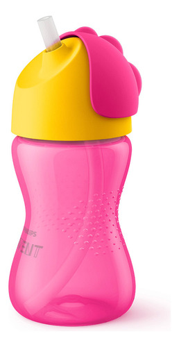 Vaso Entrenador Avent Con Popote 12m+ 300ml/10oz Color Rosa Scf