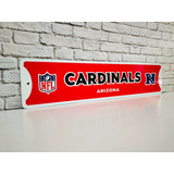 Vintage Cardinals Arizona Nfl Cartel De Metal Estilo Origina