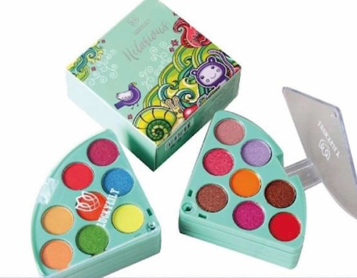 Paleta De Sombras Para Niña - Hilarious - 8 Tonos + Brillos