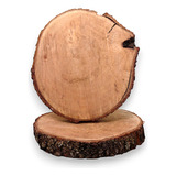 Bolacha De Madeira 20 Cm Decoração Tronco Rustico Artesanato