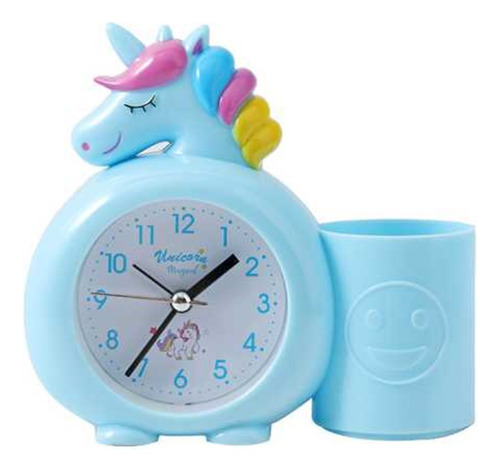 Reloj Despertador  Números Grandes Análogo Unicornios