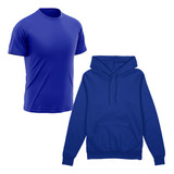 Kit Moletom Blusa De Frio  + Camiseta Treino Academia