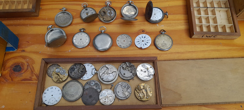 Lote Máquinas Relojes De Bolsillo Omega,longines,ulysse N.