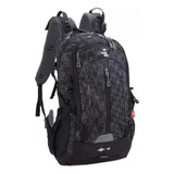 Mochila Alpine Skate 40lt Camping Montaña Reforzada Silbato Color Negro