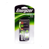 Cargador Pilas Energizer Mini Con 2 Pilas Aa Carga Aa Y Aaa