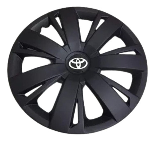 Tapones 4 Polveras Negro Mate R16 Toyota Corolla R16