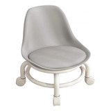 Silla Con Asiento De Ruedas Taburete De Pedicura Gris