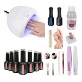 Kit Inicial X14u Cabina Led Uv 48w Uñas Gel Semipermanentes