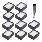 10 Filtros Para Roomba E6 6198, I7 (7150), I7+ (7550), E5 