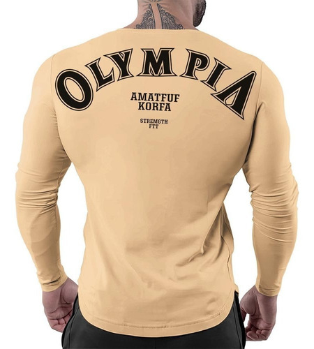 Playera Licra Deportiva Casual Muscle Fit Elástica Olympia G