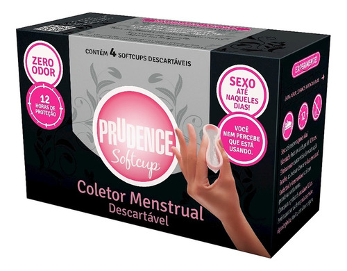 Coletor Menstrual Prudence Softcup 04 Unidades