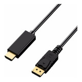 Cabo Adaptador Displayport Para Hdmi 4k Dp Hdmi 1,8m Hdtv