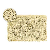 Alfombra De Baño Antideslizante Rectangular Shaggy Lisa 