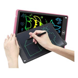 Lousa Mágica Kit 2 Infantil 12 Polegadas P/ Desenhar Tablet Cor Preto E Rosa