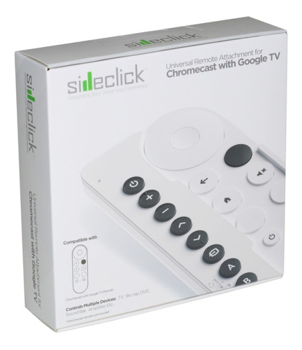 Google Chromecast 4 Tv Sideclick Universal Remote Attachment