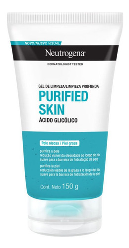 Gel Limpiador Facial Neutrogena Purified Skin 150 G Neutrogena Para Todo Tipo De Piel De 150ml/150g