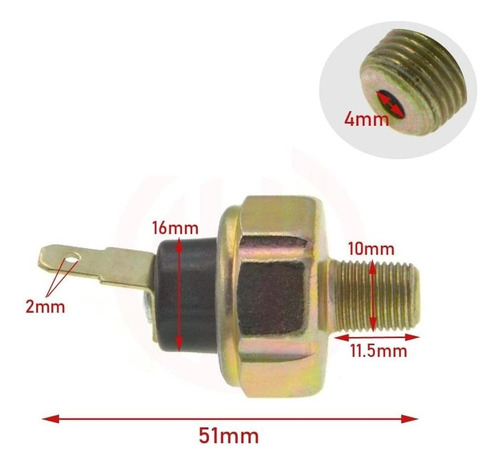 Vlvula Sensor Presin Aceite Mitsubishi Montero Dakar Sport Foto 2