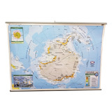 Mapa Continente Antártico (político) 95x130cm