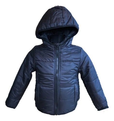 Jaqueta Infantil Casaco Meninos Puffer Com Capuz Inverno