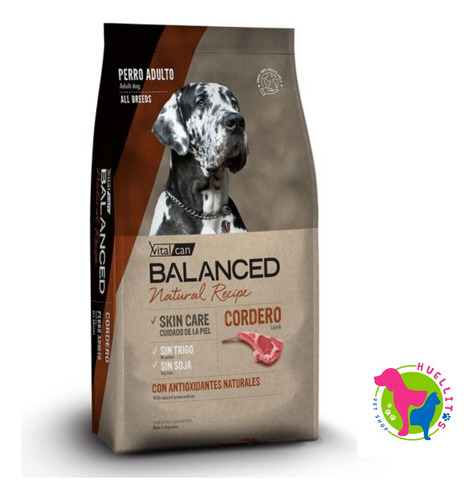 Vital Can Balanced Cordero Y Arroz X15kg- Huellitas Pet Shop