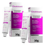 Cicatricure Gel Corpo Rosto Cicatrizes Estrias 30gr Kit C/ 2