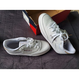 Tenis Dama Reebok Club C85, #10.5 Americano Color Blanco.