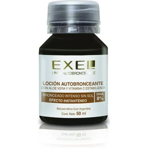 Locion Autobronceante 8% Exel Color 50ml Bronceado Intenso