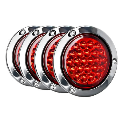 4 Plafon 24 Led Redondo Aro Plasma Gel 12-24v | Envío gratis