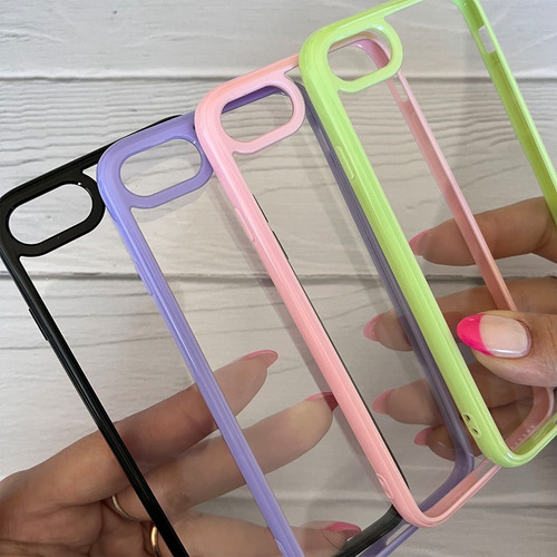 Funda Acrilico Colores Linea Para iPhone - Coolcase