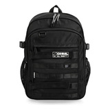 Chimola Mochila Espalda Army 17 Pulgadas Fs47 Color Negro Diseño De La Tela Liso