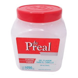 De Preal Gel Fijación Fuerte Pote X 1050g  Sin Alcohol