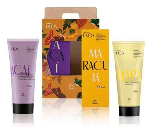  Set Natura Ekos Cremas Maracuyá+ Açaí 200 Ml