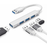 Hub Usb, Mini Aluminio 4 Puertos Usb Hub 3.0 Extensiones, Ul