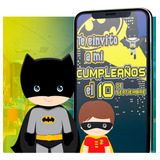 Video Invitación Digital De Batman Little Para Cumpleaños