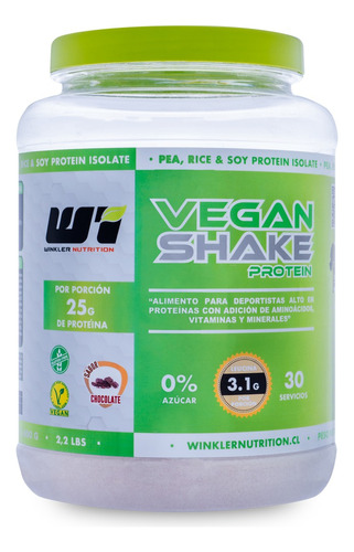 Tri Pack Vegan Shake 3kg Proteina C/b12 Winkler Envío Gratis