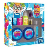 Kit Slime Lab Slime Tie Dye Faça Você Mesmo Gelelé