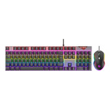 Teclado Mouse Fire Phoenix Mecânico Gamer Rgb Be-k2 Qwerty