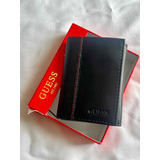 Billetera Hombre Guess Negro Cuero Genuino Original