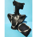 Juego De Collar, Pulsera Y Aretes. 