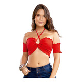 Crop Top Rojo Atypical 86644