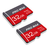 Tarjeta De Memoria Micro Sd Pro Max U3 V10, Rojo Y Gris, 32