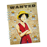 Libreta Anime: One Piece Modelo 1/ Pasta Dura/ 100 Hojas