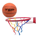 Aro Basket Basquet Con Red + Pelota Infantil Nº5 Combo