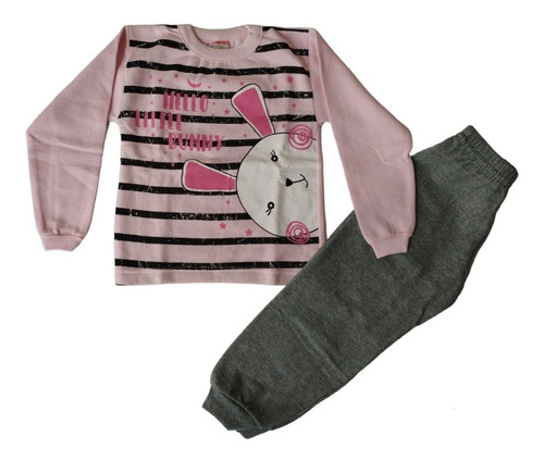 Conjunto Infantil Feminino De Moletom Tamanho 2