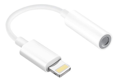 Adaptador P2 Cabo Aux. Para iPhone 11 12 13 Pro Fone Ouvido Cor Branco